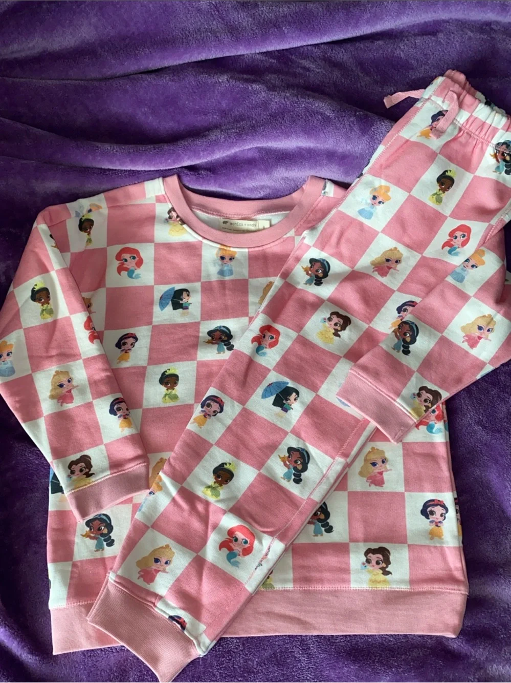Girls Disney Princess Checkerboard Set